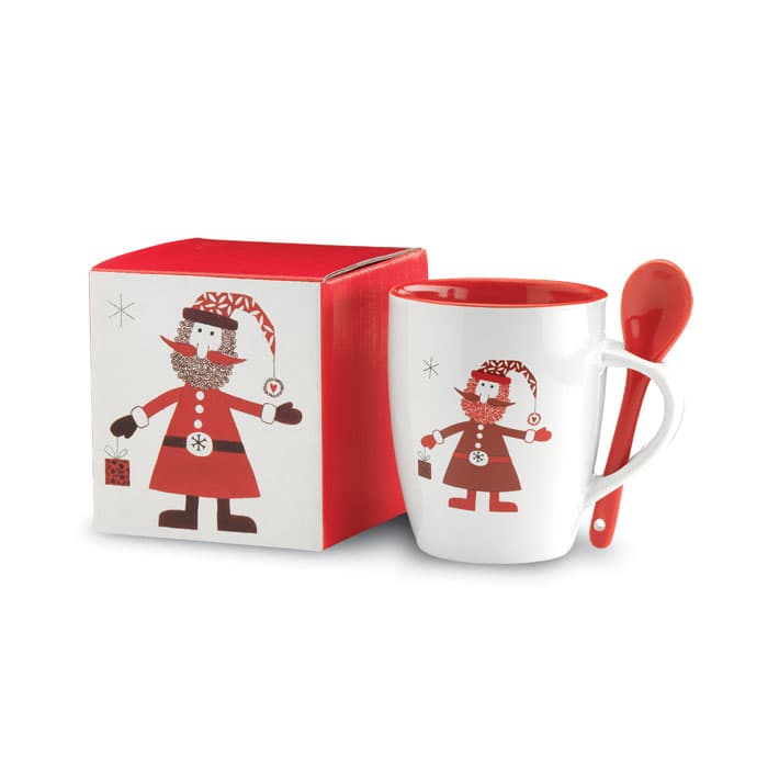 CLAUS Kubek z łyżeczką 250ml