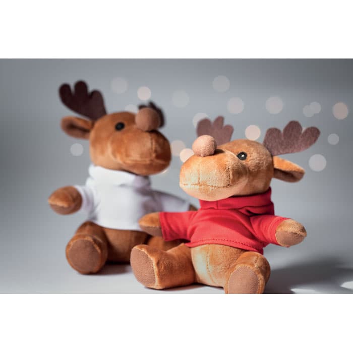 RUDOLPH Pluszowy renifer w swetrze