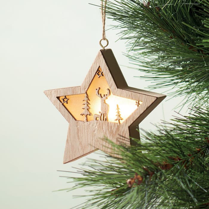 STARLIGHT Gwiazda z MDF z lampką