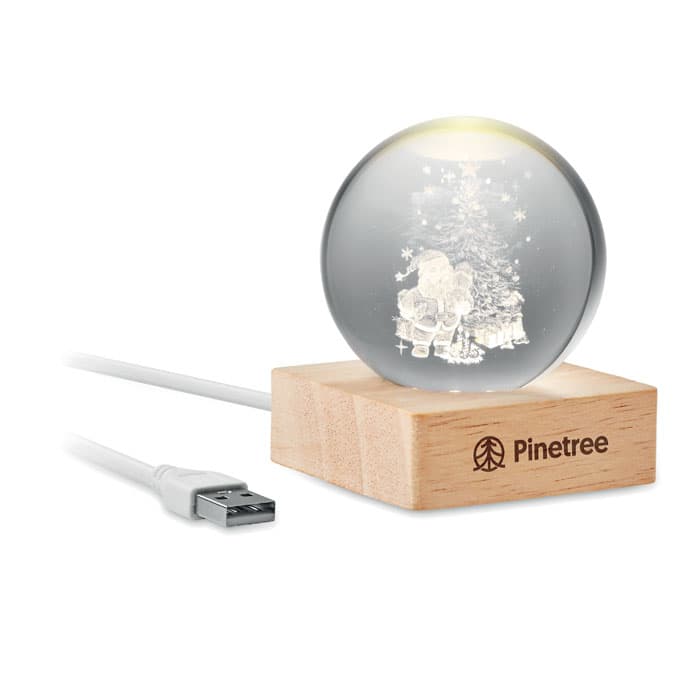 SANTA LIGHT Świąteczna owa kula LED