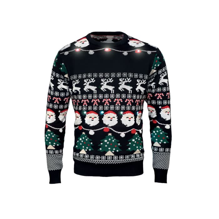 SHAMIS Świąteczny sweter LED S/M