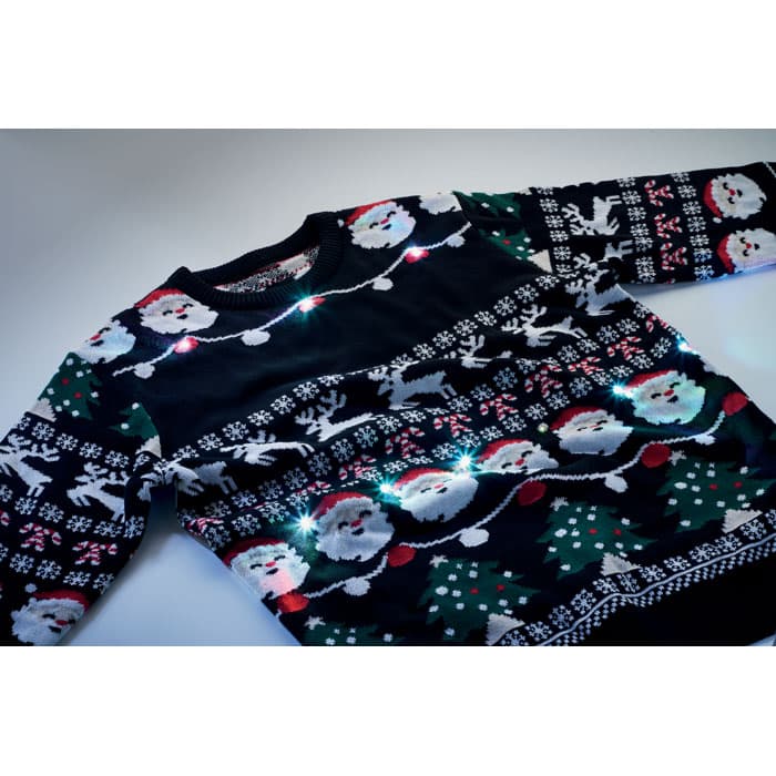 SHAMIS Świąteczny sweter LED S/M