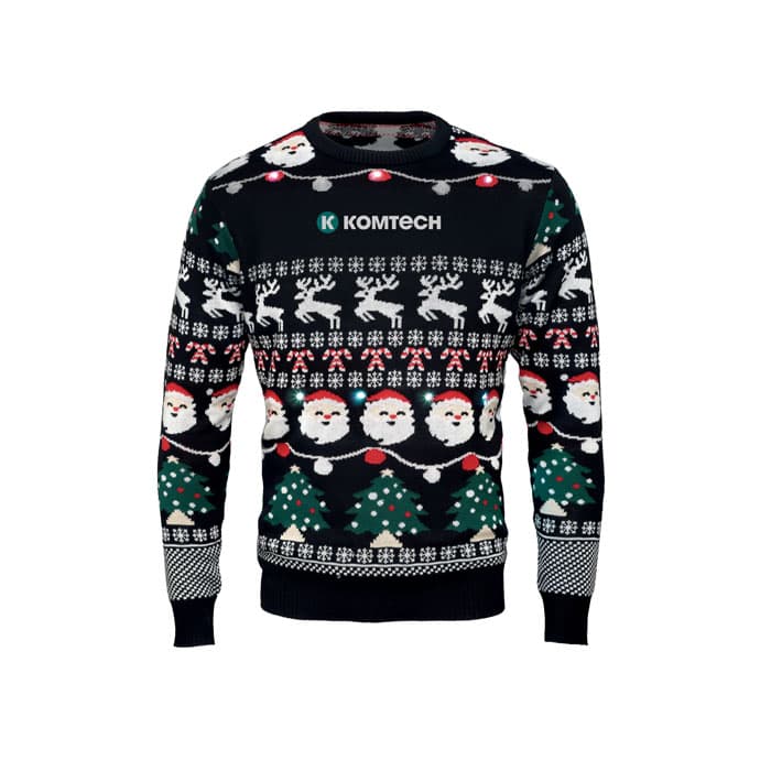SHAMIS Świąteczny sweter LED S/M