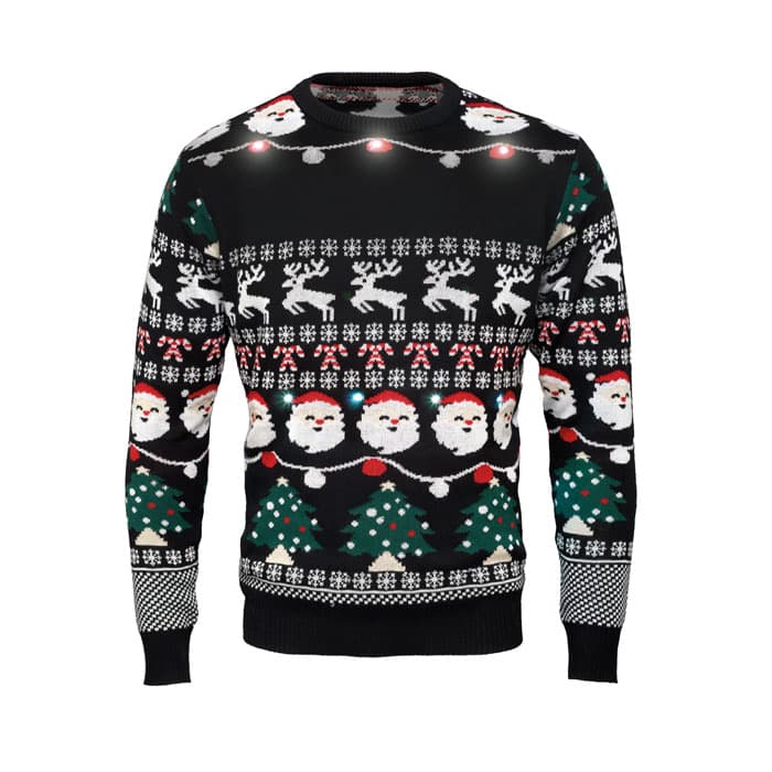 SHAMIS LARGE Świąteczny sweter LED L/XL