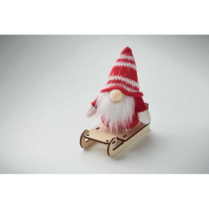 FROSTY SLEIGH Skrzat na drewnianych saniach