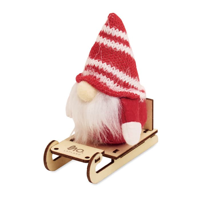 FROSTY SLEIGH Skrzat na drewnianych saniach