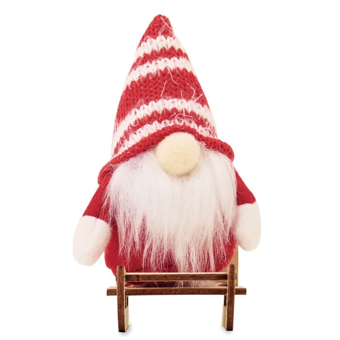 FROSTY SLEIGH Skrzat na drewnianych saniach
