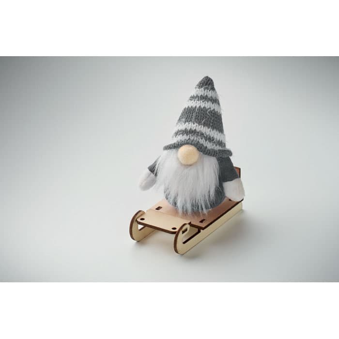 FROSTY SLEIGH Skrzat na drewnianych saniach