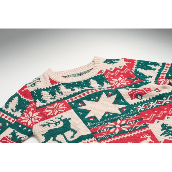 SHIMIS Świąteczny sweter z dzianiny S-M