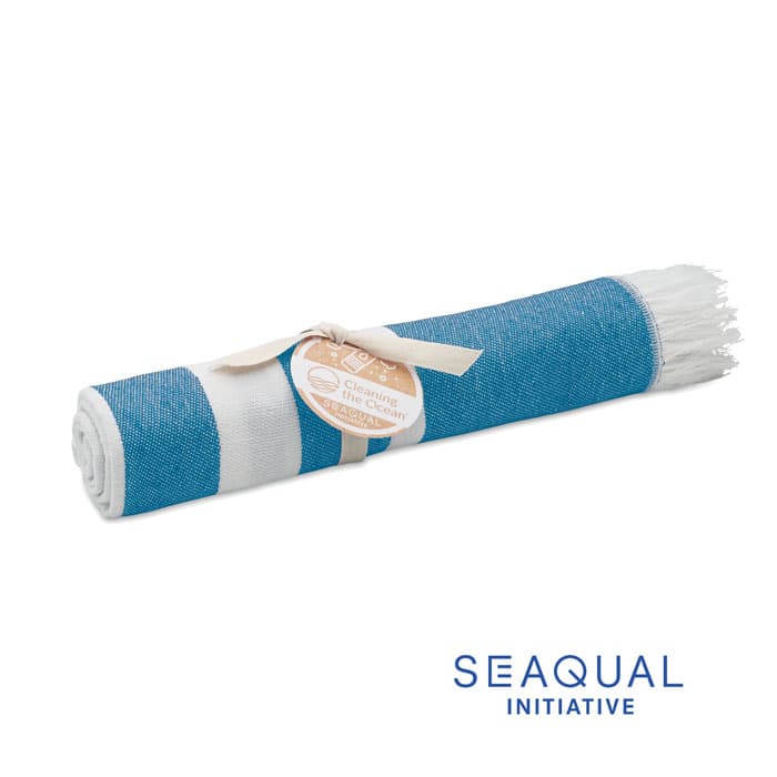 WAVE Ręcznik SEAQUAL®hammam 100x170