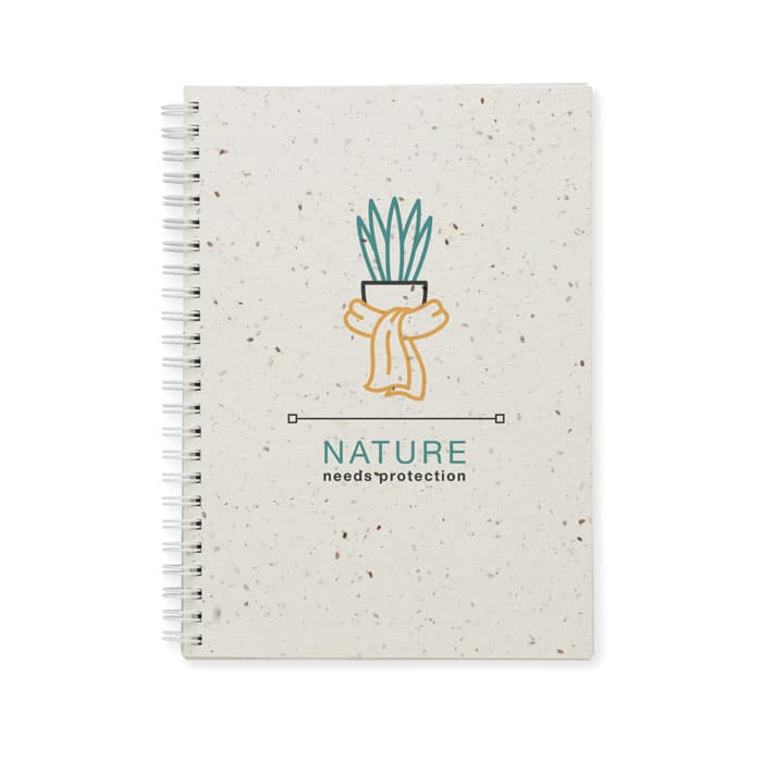 SEED RING Notes A5 z papieru siewnego