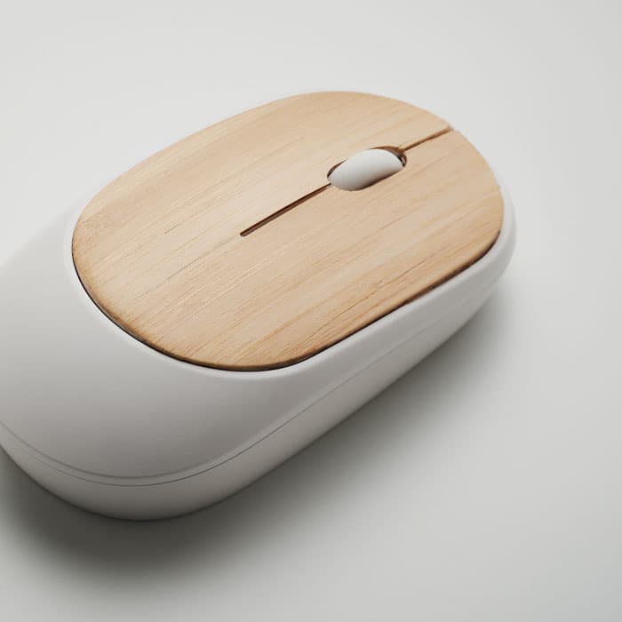 CURVY BAM Bezprzewodowa mysz z bambusa
