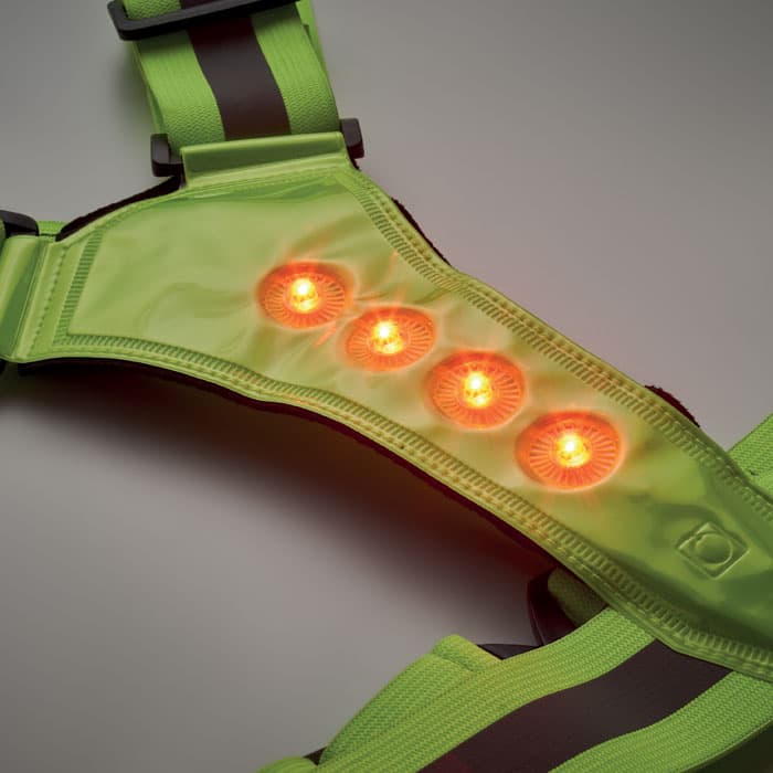 ROUNDVISIBLE Pasek odblaskowy z diodą LED