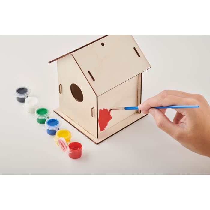 PAINTHOUSE Drewniany domek dla ptaków DIY