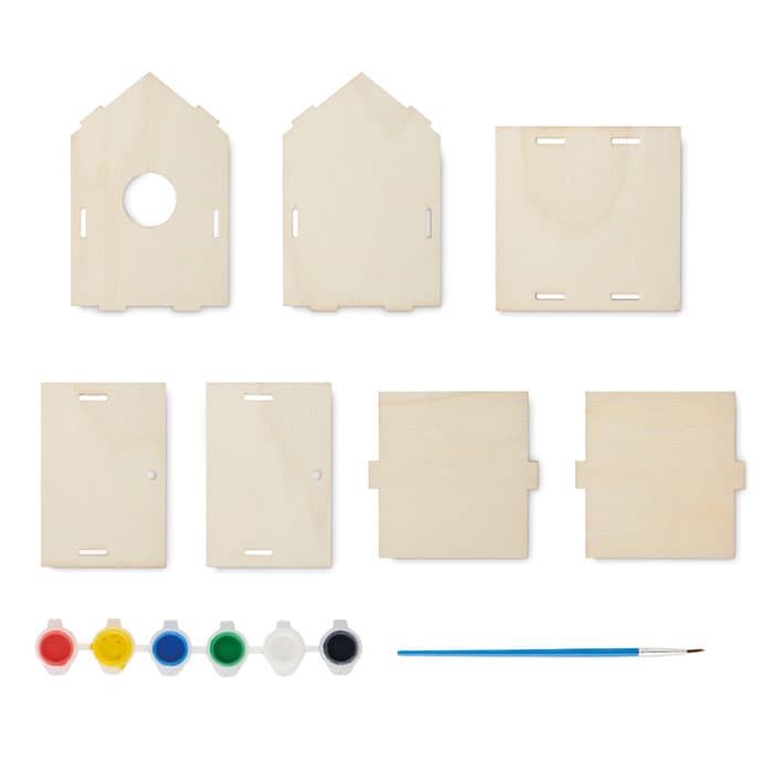 PAINTHOUSE Drewniany domek dla ptaków DIY