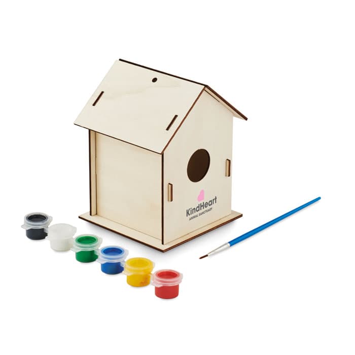PAINTHOUSE Drewniany domek dla ptaków DIY
