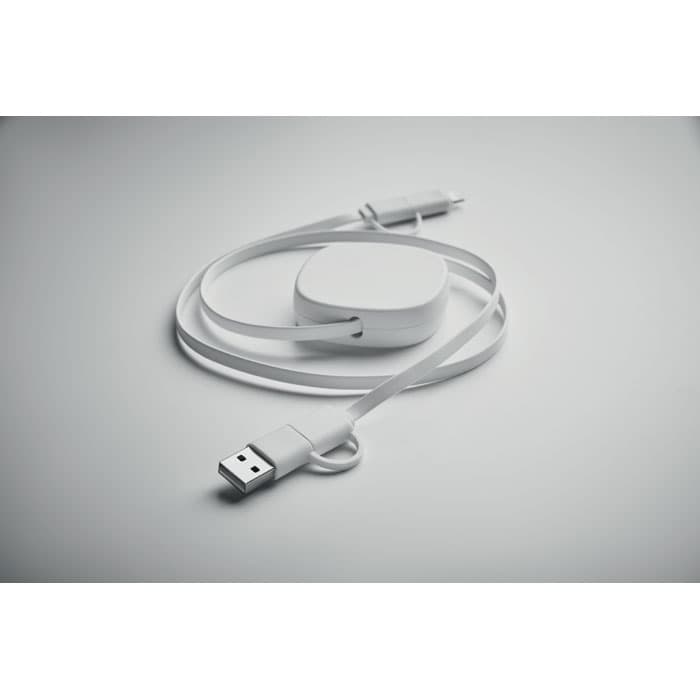 LINEA Zwijany kabel ładujący o mocy 6