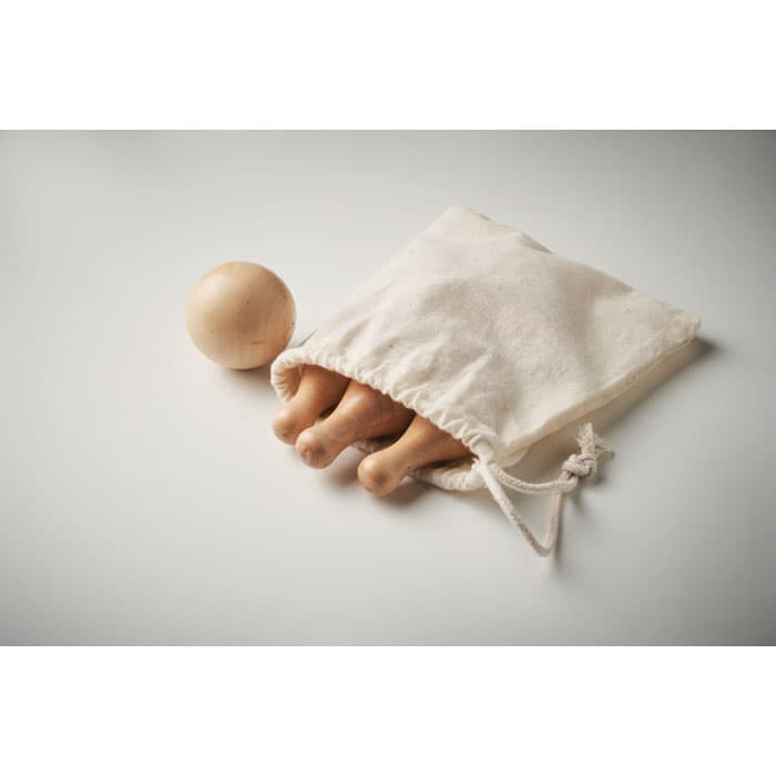 BOLITO Zestaw mini kręgli z drewna sos