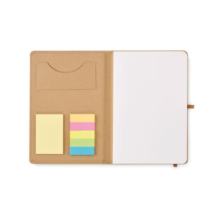 STICKNOTE Zestaw z zeszytem A5 z papieru mak