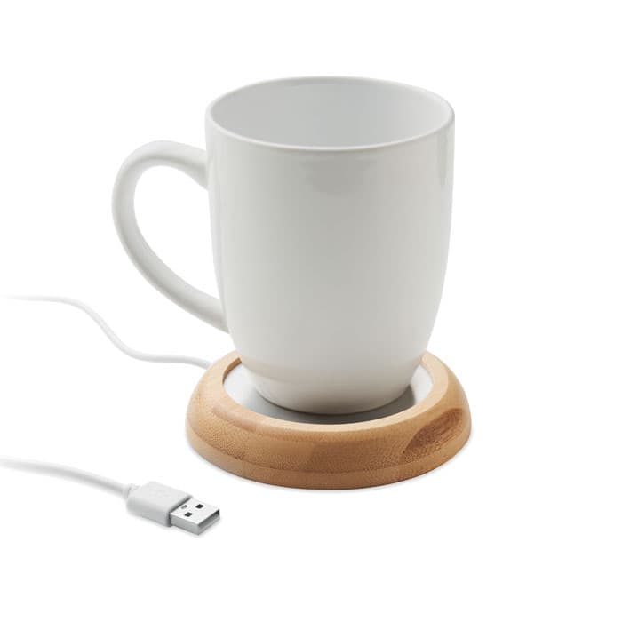 MUGLET Bambusowy podgrzewacz USB