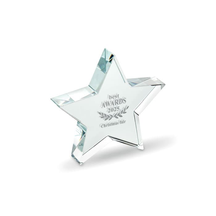 STARWARD Szklana statuetka gwiazda