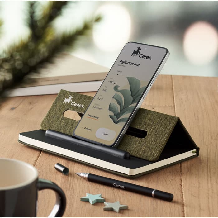 RINBOOK Notes A5 z podstawką na tel.