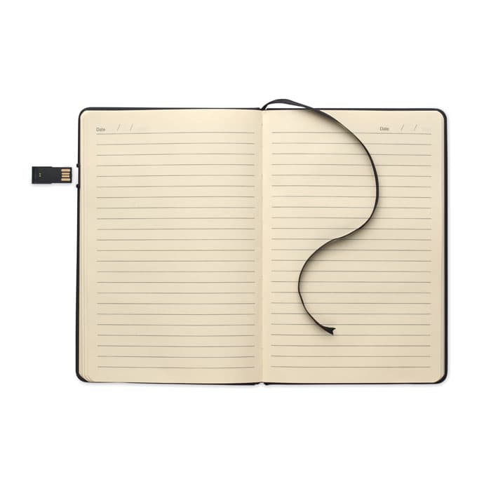 USBNOTE Notebook A5 z portem USB