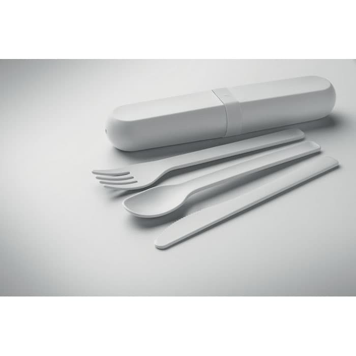 BITEFUL Zestaw sztućców w etui z PLA