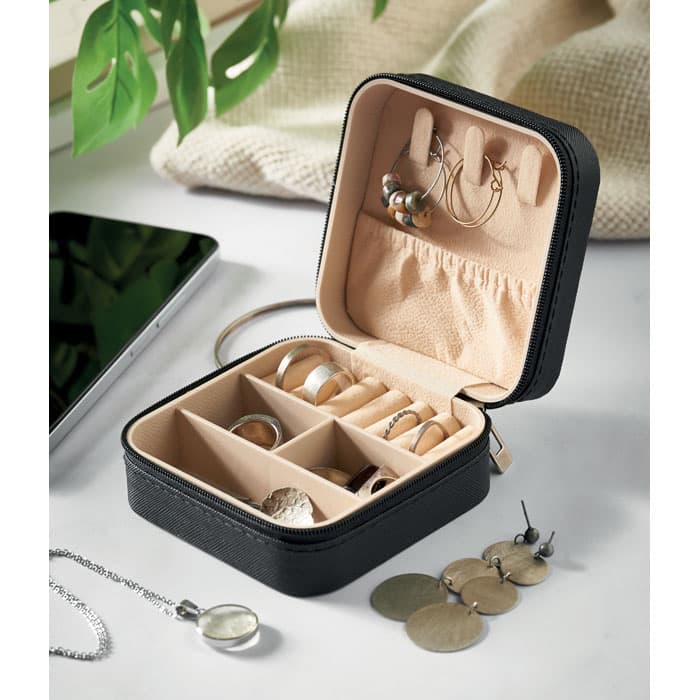 JULBOX Etui na biżuterię PU podróżne