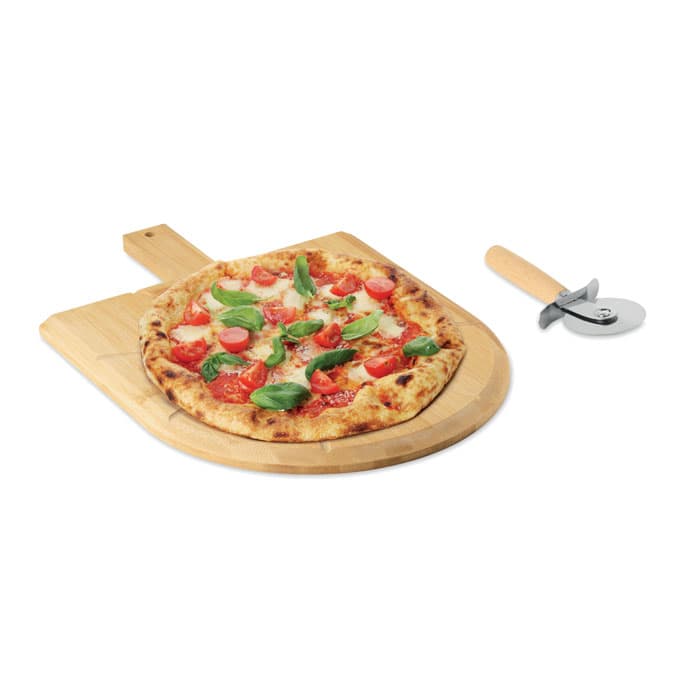 NAPOLITANA Bambusowa deska i nóż do pizzy