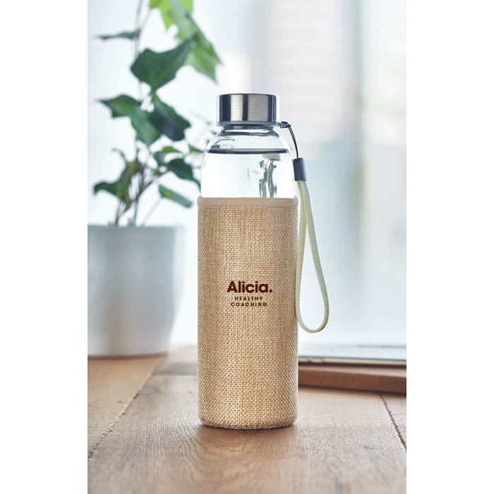 UTAH TOUCH Szklana butelka w etui 500ml