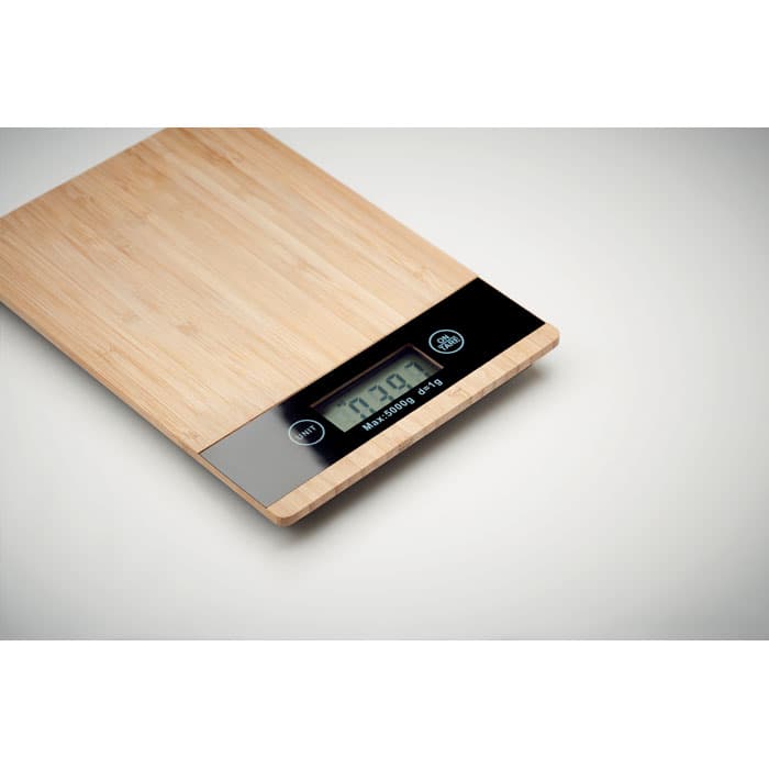 PRECISE Cyfrowa waga kuchenna, bambus