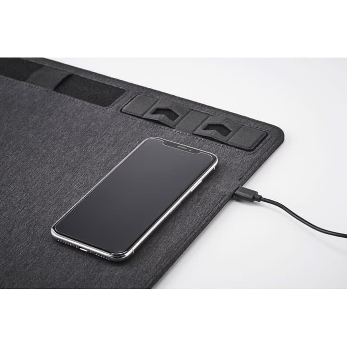 SUPERPAD Podkładka RPET z ładowarką 15W