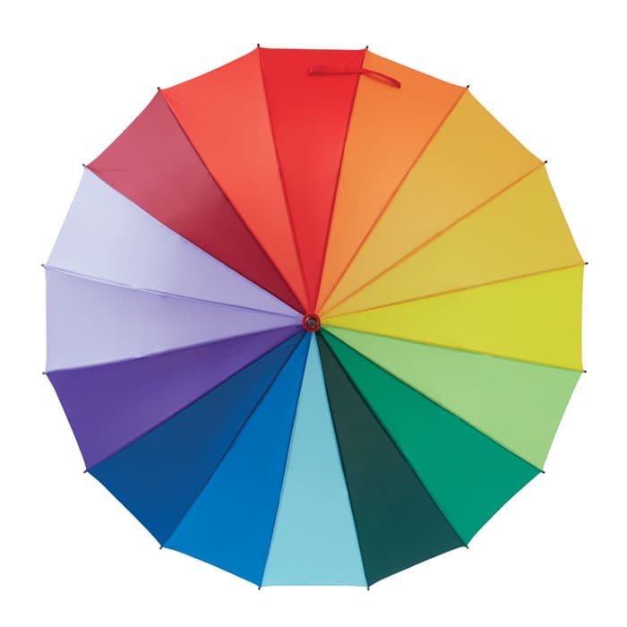 BOWBRELLA Tęczowy parasol 27 cali