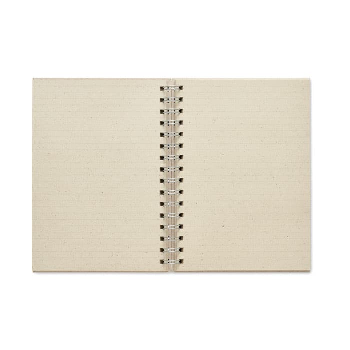 GRASS BOOK NotesA5 kratkę, papier z trawy