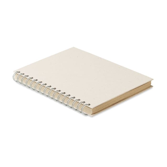GRASS BOOK NotesA5 kratkę, papier z trawy