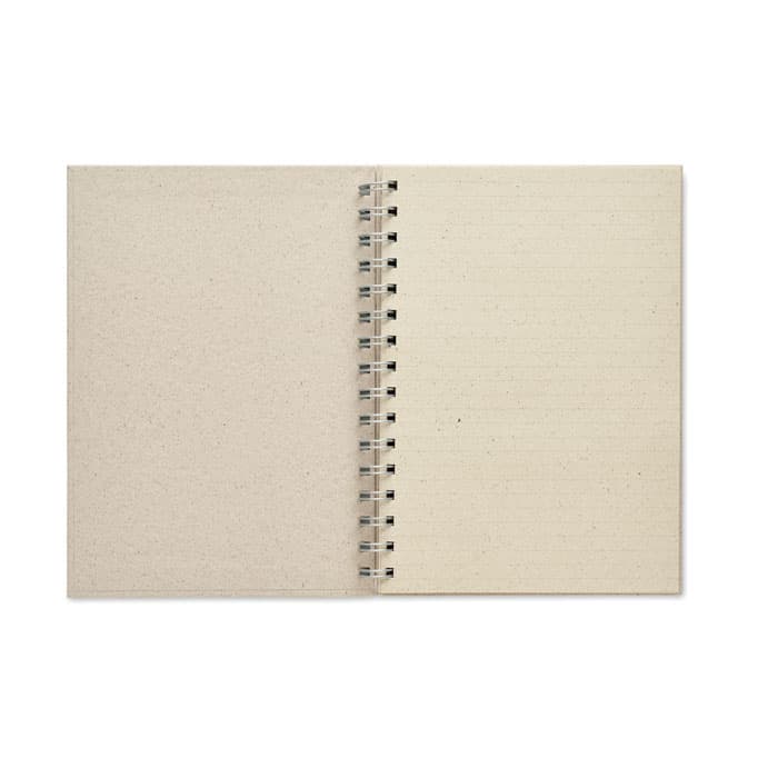 GRASS BOOK NotesA5 kratkę, papier z trawy