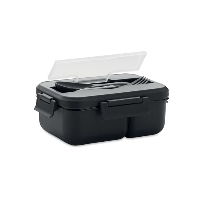 MAKAN Lunch box ze sztućcami z PP
