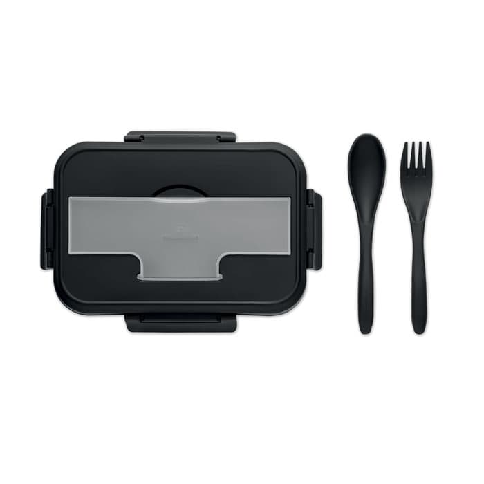 MAKAN Lunch box ze sztućcami z PP