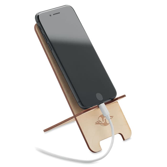 GROUW STAND Sosnowy stojak na telefon