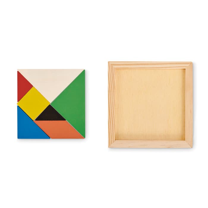 TANGRAM Drewniane puzzle Tangram