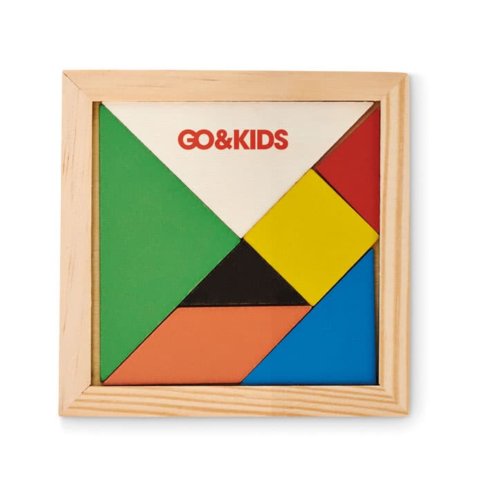 TANGRAM Drewniane puzzle Tangram
