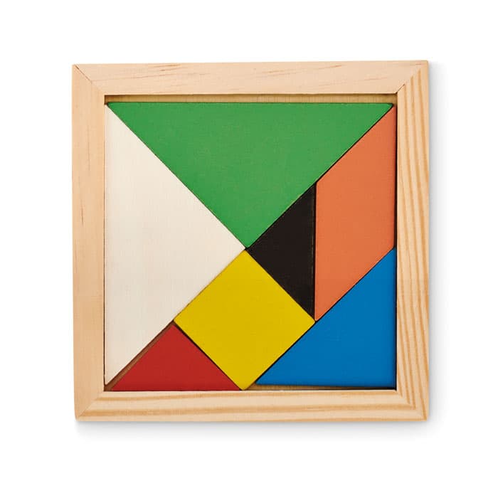 TANGRAM Drewniane puzzle Tangram