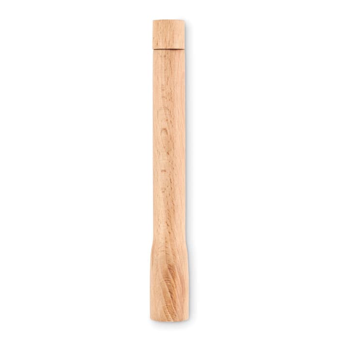 TELES Drewniana latarka z lampką COB