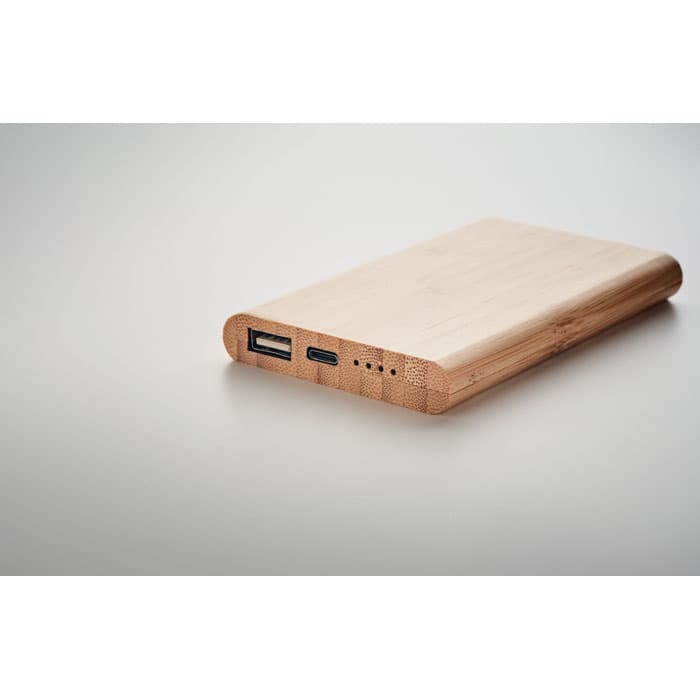 ARENAPOWER C Bambusowy power bank 4000 mAh