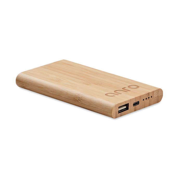 ARENAPOWER C Bambusowy power bank 4000 mAh