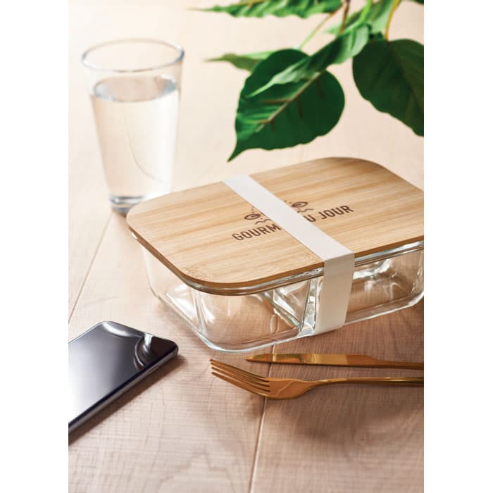 TUNDRA 3 Szklany lunch box z pokrywką