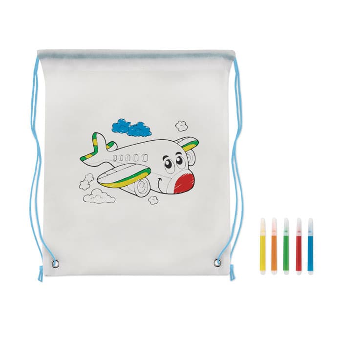 CARRYDRAW Worek ze sznurkiem z włókniny