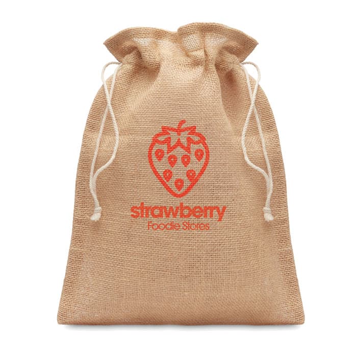 JUTE SMALL Torebka prezentowa z juty