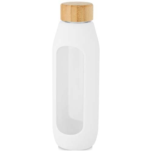 Tidan Butelka z borokrzemianowego szkła o pojemności 600 ml z silikonowym uchwytem